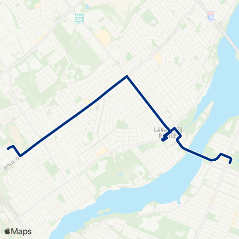 STL Métro Henri-Bourassa map