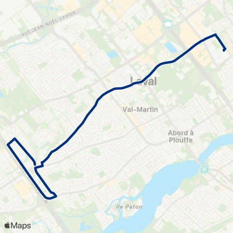 STL Métro Montmorency map