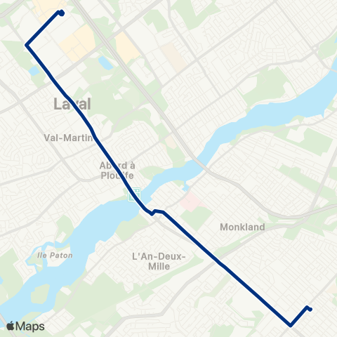 STL Terminus le Carrefour map