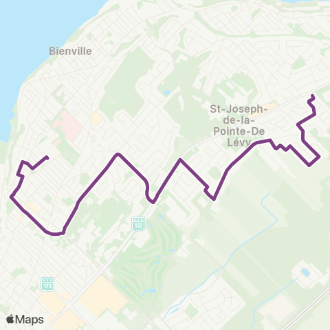 STLévis Lauzon / Lévis centre map