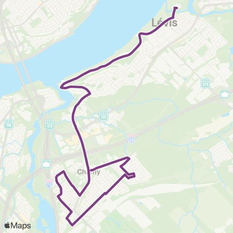 STLévis Charny / Juvénat map