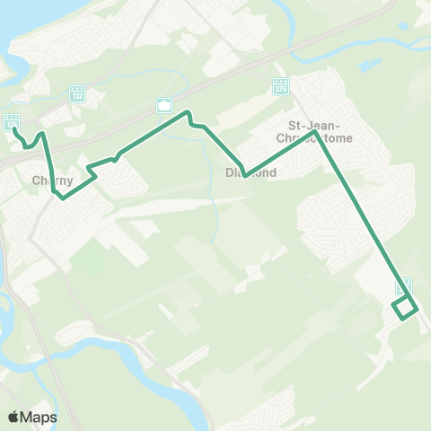 STLévis Saint-Jean-Chrysostome / Charny map