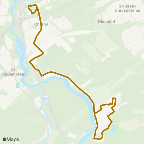 STLévis Vieux Chemin map