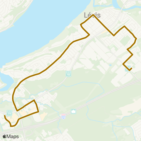 STLévis Saint-Romuald map