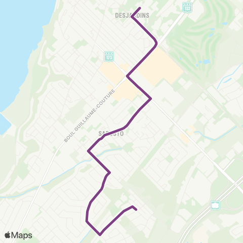 STLévis Pointe-Lévy / du Quotidien map