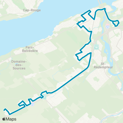 STLévis St-Nicolas – Bernières map