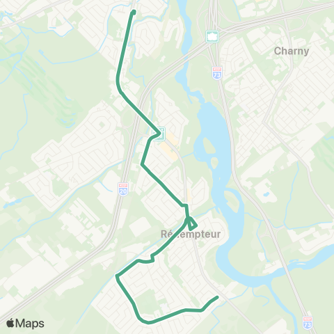 STLévis St-Rédempteur map