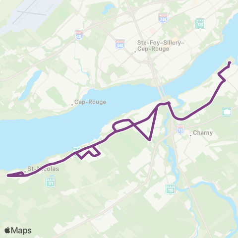 STLévis Juvénat Notre-Dame - Mélèzes / Rocher map