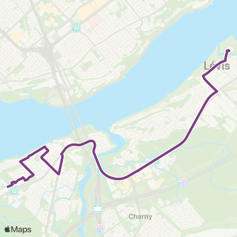 STLévis Collège de Lévis / Marcelle-Mallet - St-Nicolas - Village map