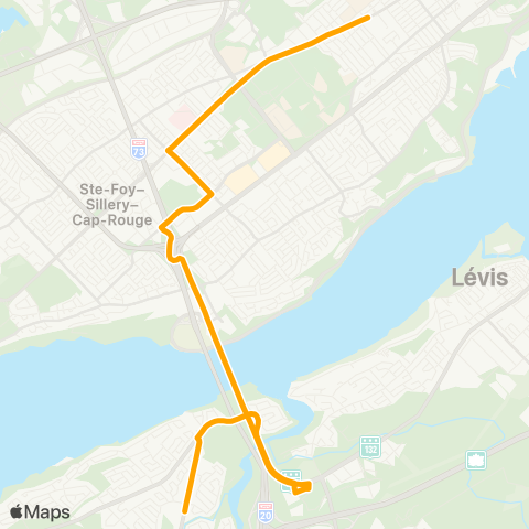 STLévis Saint-Étienne - Saint-Nicolas - Rive-N. map