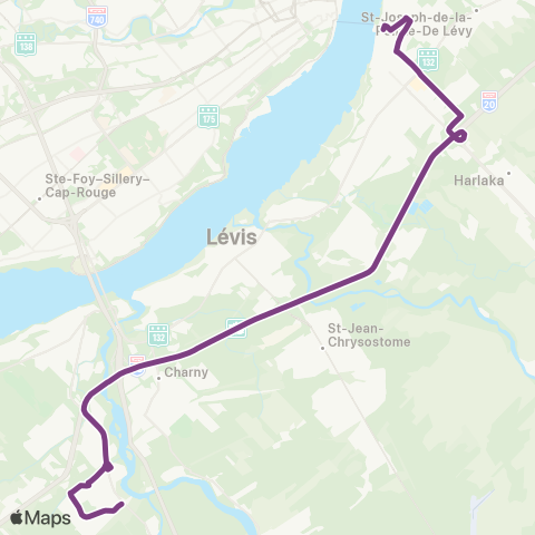 STLévis St-Rédempteur / Bernières E. - Juvénat Notre-Dame map