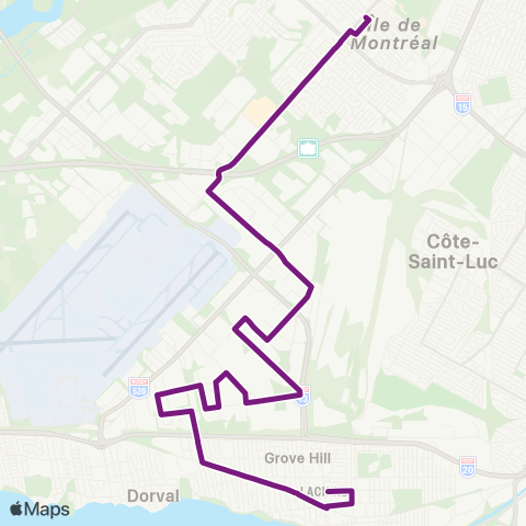 STM Parc-Industriel-Lachine map