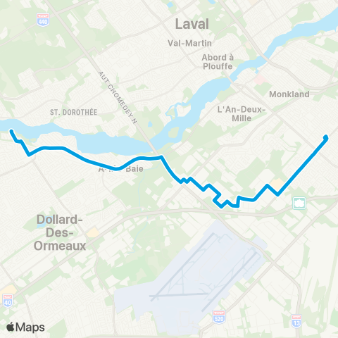 STM Parc-Industriel-Saint-Laurent map