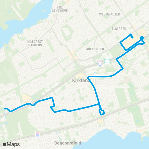 STM Anse-À-l'Orme map