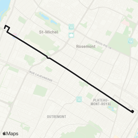 STM Papineau map