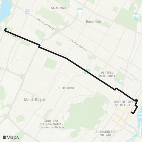 STM Saint-Denis map