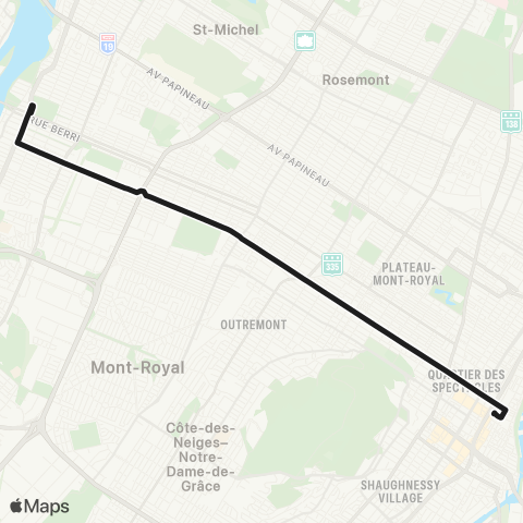 STM Boulevard Saint-Laurent map