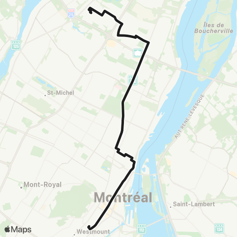 STM Sherbrooke / Joseph-Renaud map