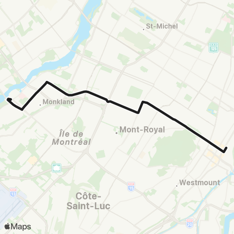 STM Avenue du Parc map