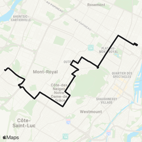 STM Avenue-du-Mont-Royal map