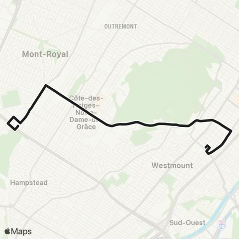 STM Côte-des-Neiges map