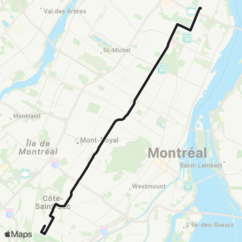 STM Rosemont map