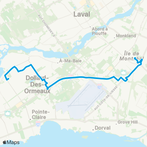 STM Express des Sources map