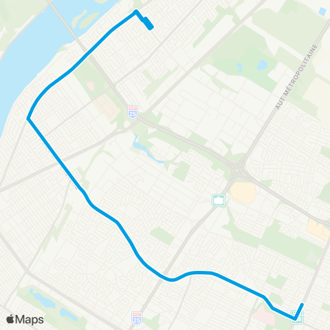 STM Express Lacordaire map