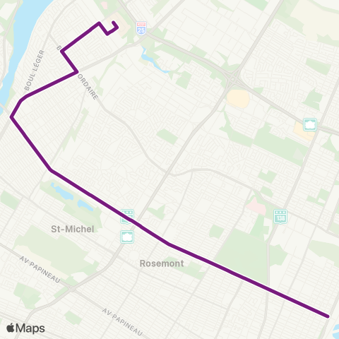 STM Express Pie-IX map