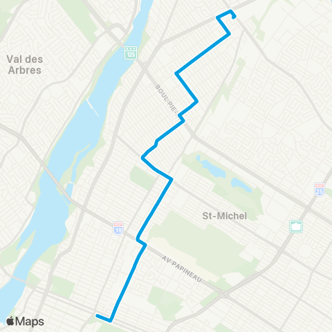 STM Express Charleroi map