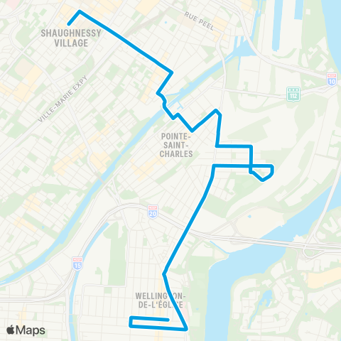 STM Pointe-Saint-Charles map