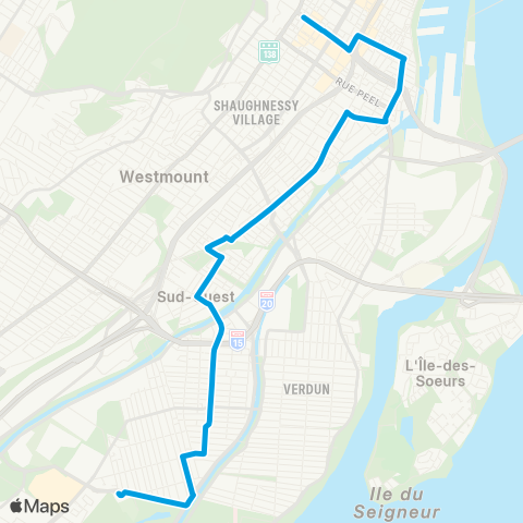 STM Griffintown map