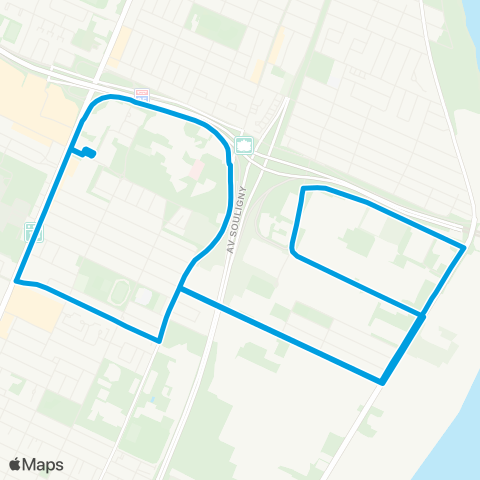 STM Navette Longue-Pointe map