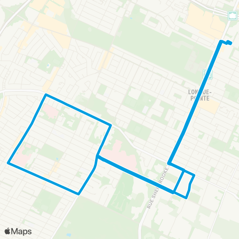 STM Navette Services Santé map