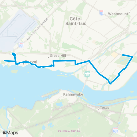 STM Broadway map