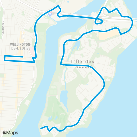 STM Île-des-Soeurs map