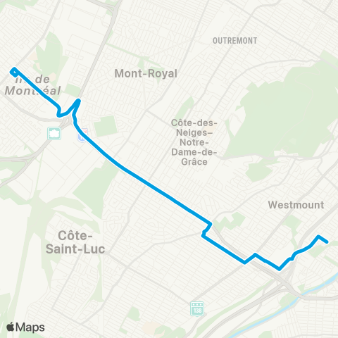 STM Décarie map