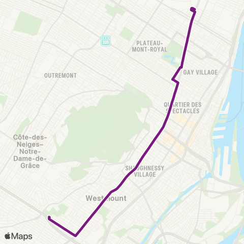 STM Sherbrooke map