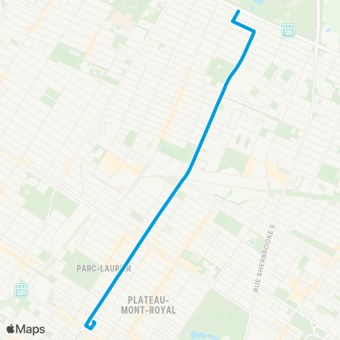 STM Boulevard Saint-Joseph map