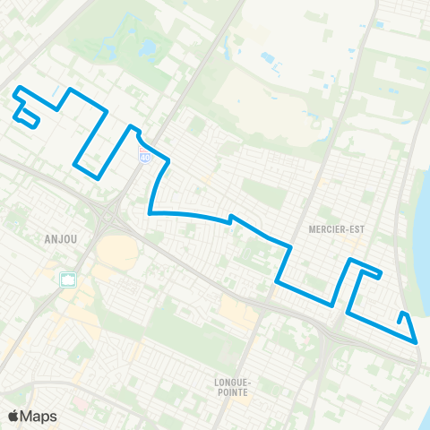 STM Honoré-Beaugrand map