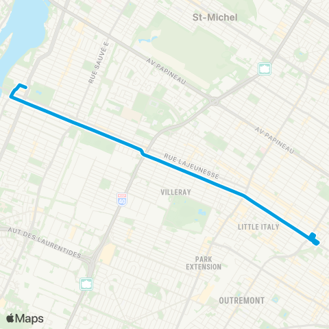 STM Saint-Denis map