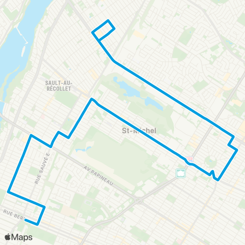 STM Quartier Saint-Michel / Ahuntsic map