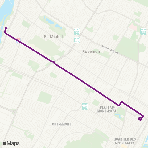 STM Papineau map