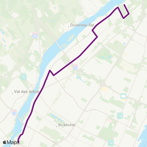 STM Maurice-Duplessis map