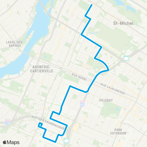 STM Charland / Chabanel map