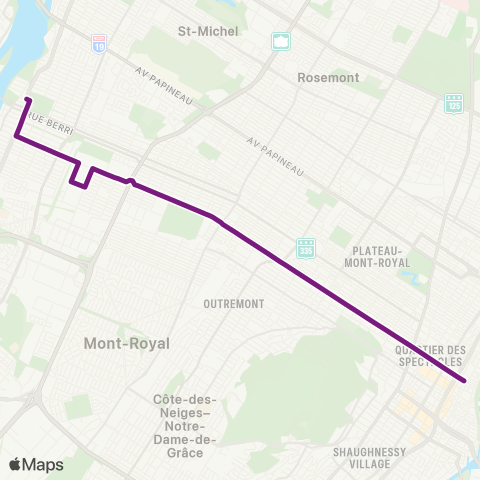 STM Boulevard Saint-Laurent map