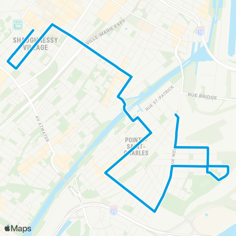 STM Charlevoix map