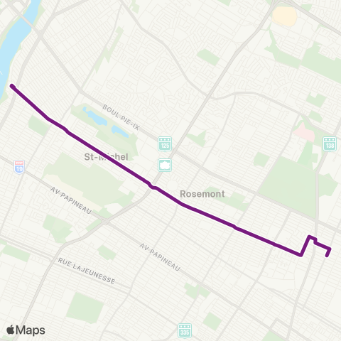 STM Saint-Michel map