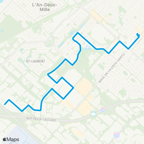 STM Bois-Franc map