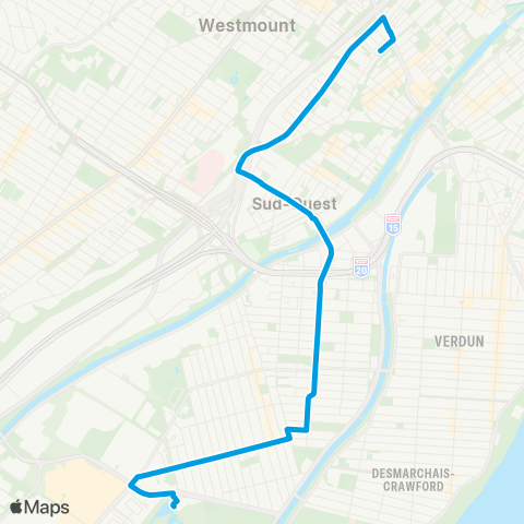 STM Laurendeau map